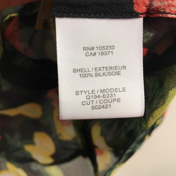 Equipment Femme Lemon Rose Silk Print Button Down - Picture 5 of 5